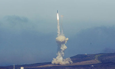Missile defense booster launch