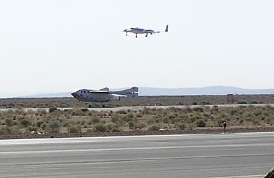 SpaceShipOne landing