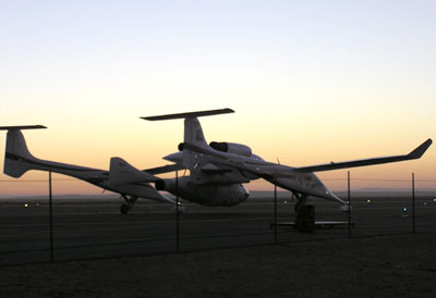 SpaceShipOne/White Knight before takeoff