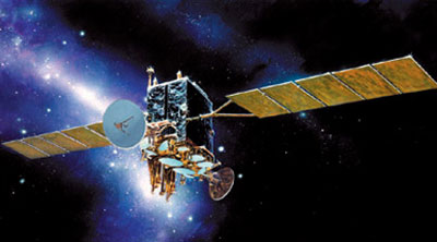 Communications satellite illustration