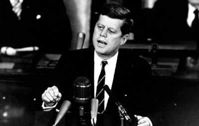 JFK speaking to Congress