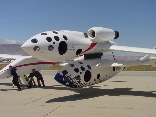 SpaceShipOne mated to White Knight