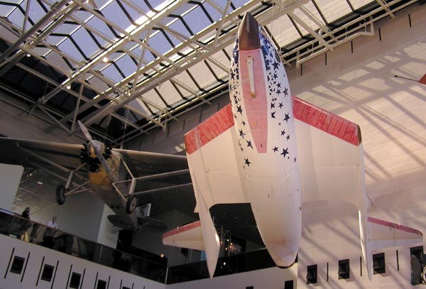 Bottom view of SpaceShipOne