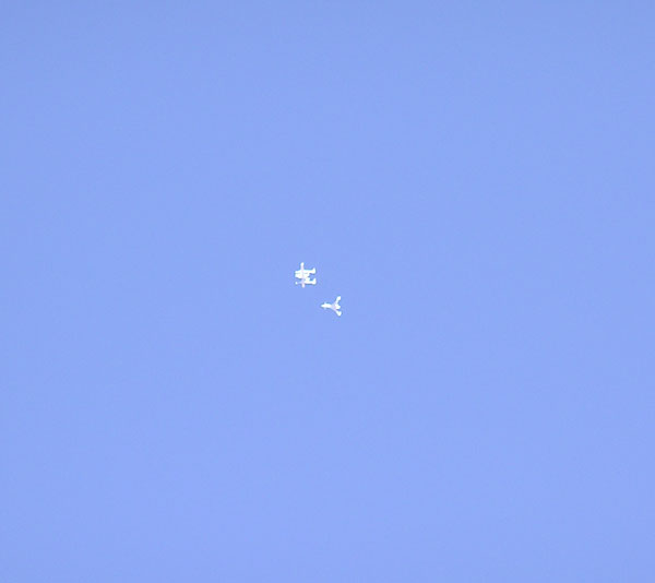 White Knight and Starship chase plane