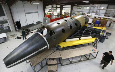 SpaceShipTwo construction