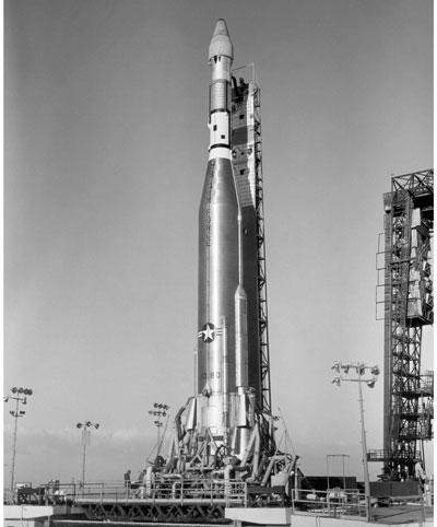 Samos E-5 on launch pad