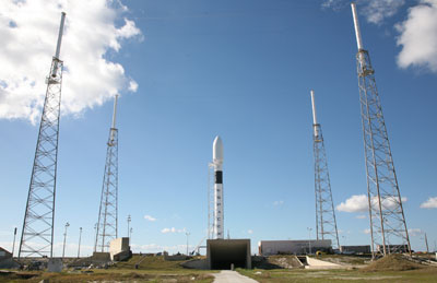 Falcon 9 on pad