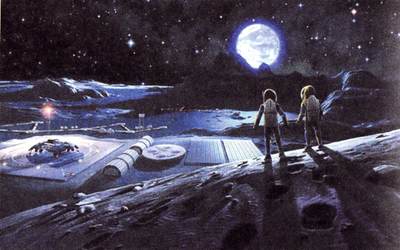 lunar base illustration