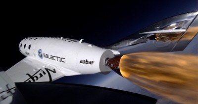 SpaceShipTwo powered test flight