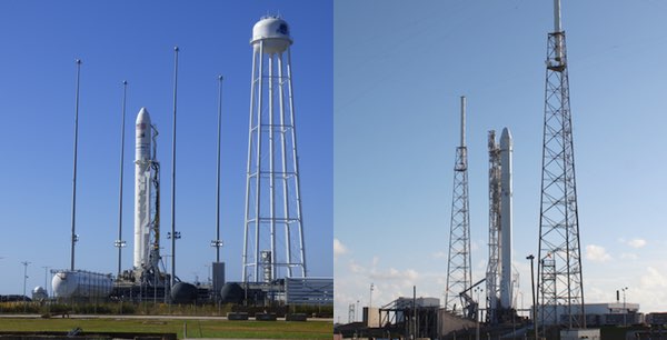Antares and Falcon 9