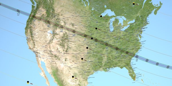 Eclipse map