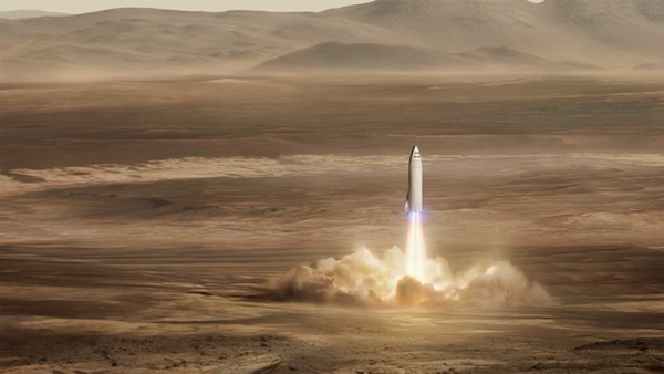 BFR Mars landing