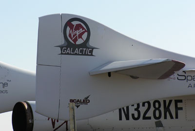Virgin Galactic logo on SS1