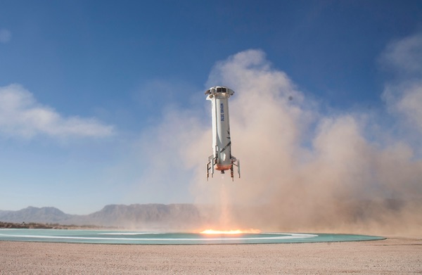 Blue Origin propulsion module landing