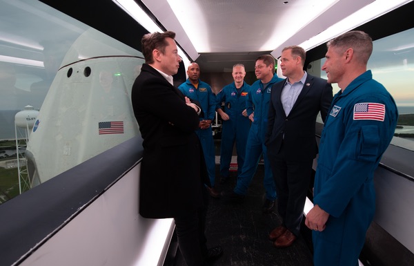 Musk Bridenstine astronauts