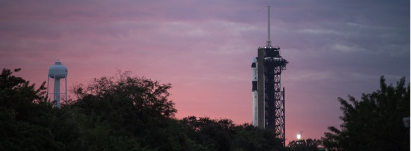 Falcon 9 on pad