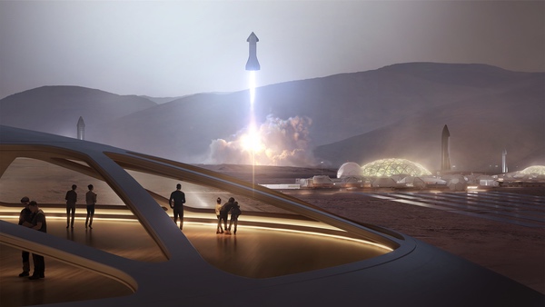 Mars base by SpaceX