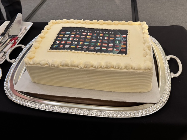 Artemis Accords cake