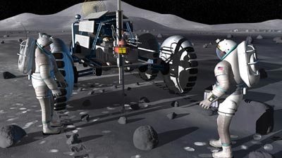 lunar drilling illustration