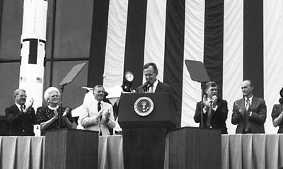 President George H.W. Bush at NASM