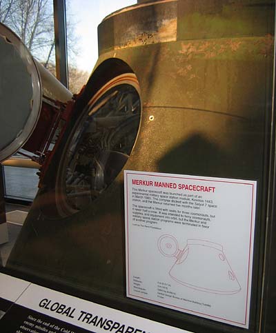 Merkur spacecraft display