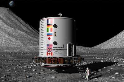 Lunar base illustration