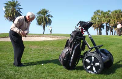 Segway on the golf course