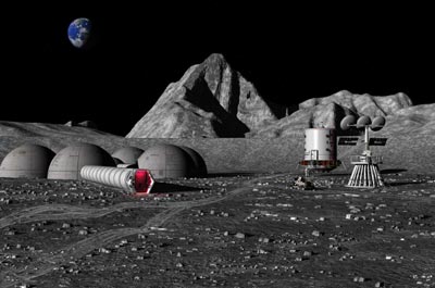 Lunar base illustration