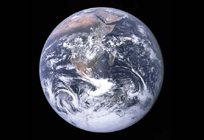 Earth seen by Apollo 17