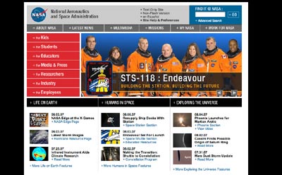 NASa web site