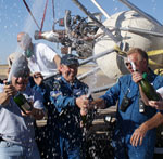 Champagne celebration