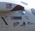 X Prize sponsor logos on SS1