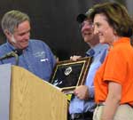 Rutan, Allen, Blakey, and a plaque